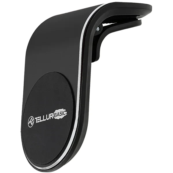 Suport magnetic p/u telefon, ventilatie, MCM7, Tellur Basic Negru TLL171111