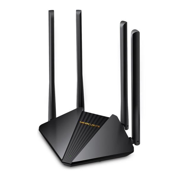 MERCUSYS MR30G AC1200 Router Gigabit fără fir cu două benzi, VITEZĂ: 300 Mbps la 2.4 GHz + 867 Mbps la 5 GHz, SPECIFICAȚII: 4× Antene externe fixe, 2× Gigabit