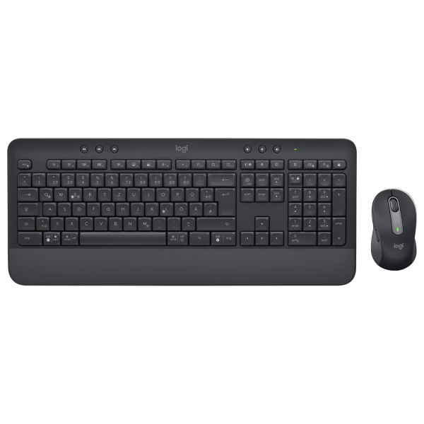 Logitech Беспроводной комплект MK650 Signature, клавиатура и мышь, для бизнеса, раскладка US International, USB, графит Logitech Беспроводной комплект MK650 Signature, клавиатура и мышь, для бизнеса, раскладка US International, USB, графит
