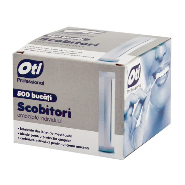 Scobitori Oti Profesional ambalate individual, 500 bucati/cutie Scobitori Oti Profesional ambalate individual, 500 bucati/cutie