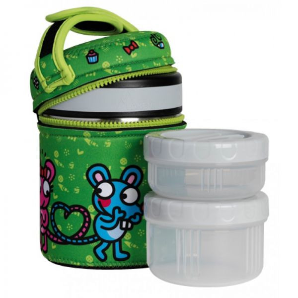 Термос для еды Food Thermo + Neo Cover Verde Raton KKS 1.0 L, KP10-VR - Laken