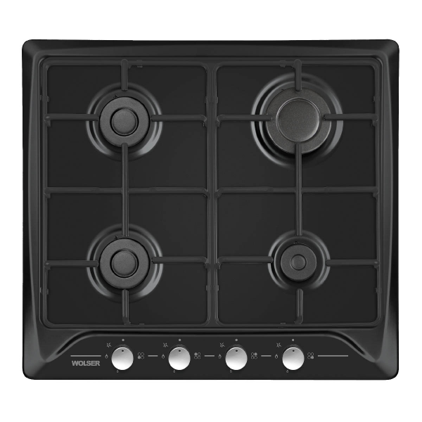 Plita de gaz incorporabila Wolser WL- F 6400 EN BLACK Plita de gaz incorporabila Wolser WL- F 6400 EN BLACK
