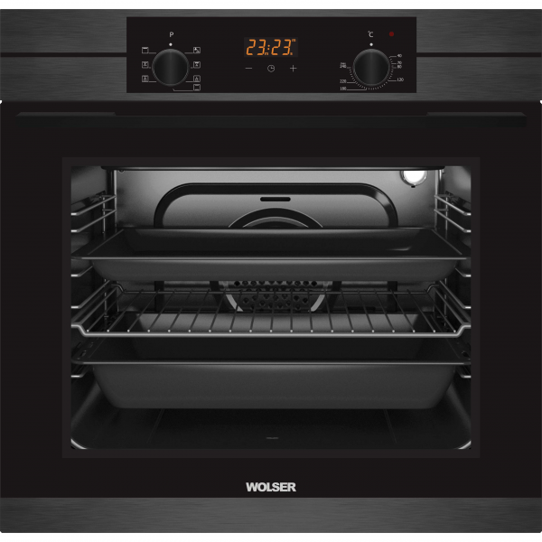 Встраиваемый электрический духовой шкаф WL-TR08 Dark Inox