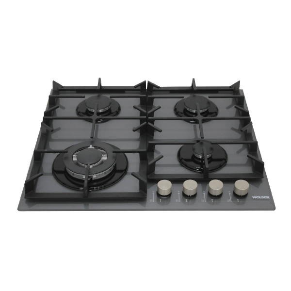 Plita de gaz incorporabila Wolser WL-KF 6400 Grey Glass FFD Plita de gaz incorporabila Wolser WL-KF 6400 Grey Glass FFD