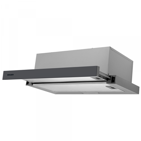 Кухонная вытяжка Wolser WL-60 FG IX GREY Кухонная вытяжка Wolser WL-60 FG IX GREY