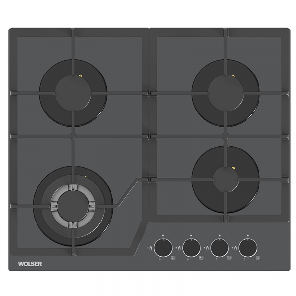 Варочная газовая поверхность Wolser WL-6400 GBN Q Gray
