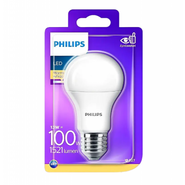 Lampa LED Philips 13W 60A E27 WW 230V FR ND Lampa LED Philips 13W 60A E27 WW 230V FR ND