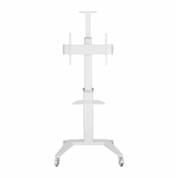 Suport TV Gembird TVS-70T-02-W, 37-70-; Alb, VESA; max 70kg, Suport de podea TV din aluminiu cu roti pivotante Suport TV Gembird TVS-70T-02-W, 37-70-; Alb, VESA; max 70kg, Suport de podea TV din aluminiu cu roti pivotante