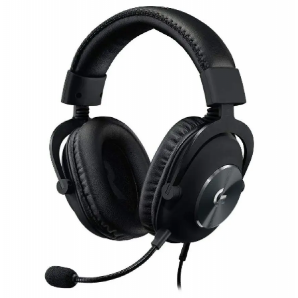 Gaming Headset Logitech G Pro X, 50mm driver, 20-20kHz, 35 Ohm, 91.7dB, 320g, In-Line Controls, Det. Mic, BLUE VO!CE, DAC, 2m+1.2m, 3.5mm+USB, Black