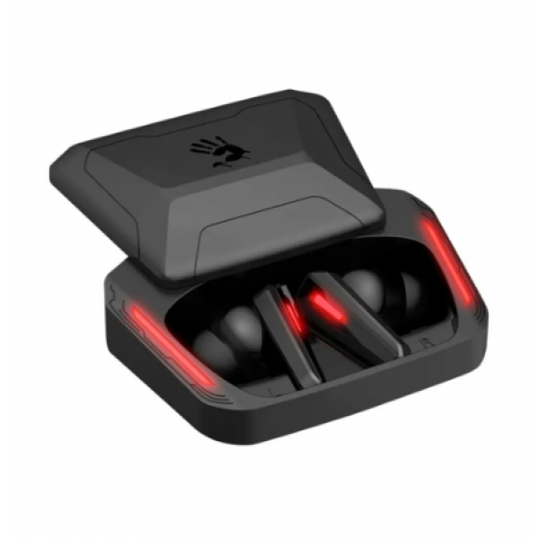 Gaming Wireless Earphones Bloody M70, 6 mm driver, 16 Ohm, 99db, 9g/47g, 60/400 mAh, 6h+18h, ENC, Independent Transmission, IPX4, BT 5.0, Black/Red