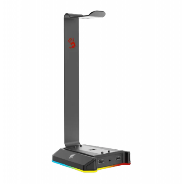 Gaming Headset Stand Bloody GS2, 3xUSB 2.0, 1x3.5mm(4pin), 7.1 Sound Card, RGB, Aluminum Frame
