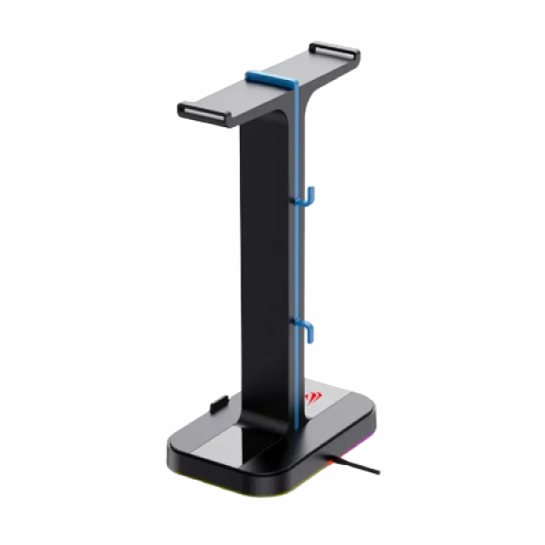 Gaming Headset Stand Havit TH650, 270x150x100mm, 2xUSB 2.0, RGB, Cable organizer