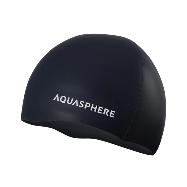 Caciulă înot Aqua Sphere Plain Silicone Cap Black White
