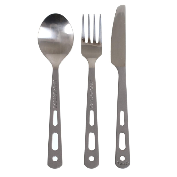 Набор столовых приборов Lifeventure Basic Knife Fork Spoon Набор столовых приборов Lifeventure Basic Knife Fork Spoon