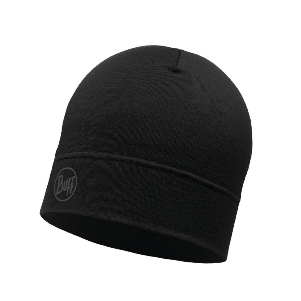 Мериносовая шапка Buff Solid Black Мериносовая шапка Buff Solid Black