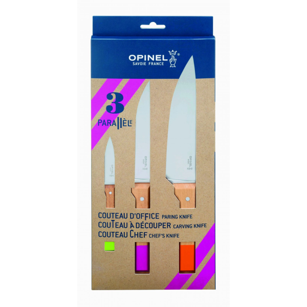 Набор кухонных ножей Opinel Trio Parallele Набор кухонных ножей Opinel Trio Parallele
