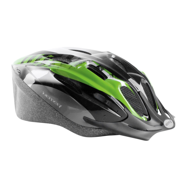 Cască ciclism M-Wave Mamba green/black/white