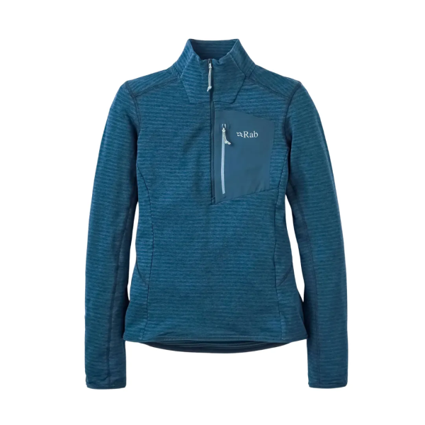 Флисовая куртка Rab Ascendor Light Pull-On Wmn tempest blue Флисовая куртка Rab Ascendor Light Pull-On Wmn tempest blue