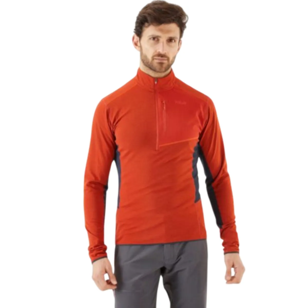 Термофутболка Rab Syncrino Light Pull-On Mns red clay Термофутболка Rab Syncrino Light Pull-On Mns red clay