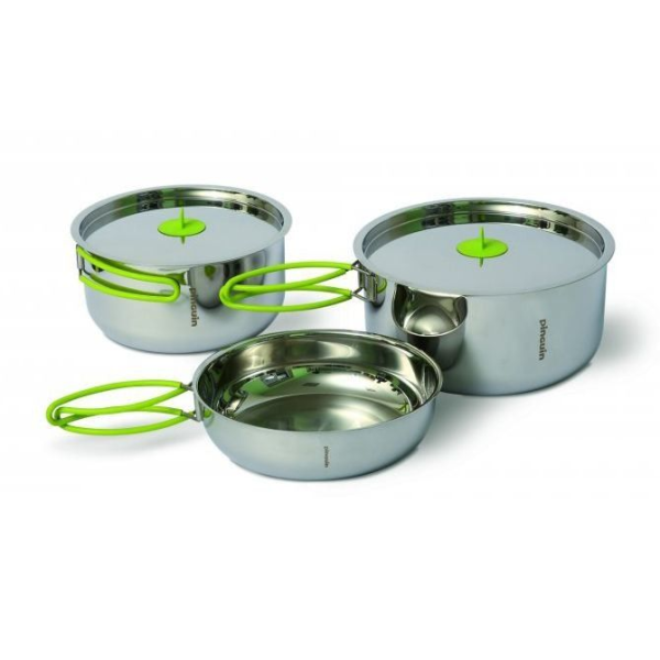 Set vase camping Pinguin Duo steel L Set vase camping Pinguin Duo steel L