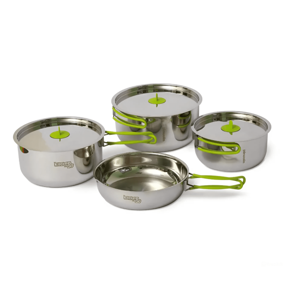 Set vase Pinguin Trio steel S