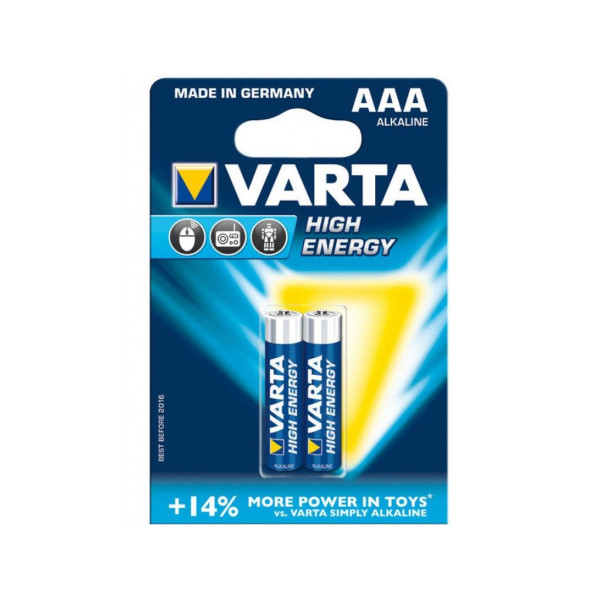 Батарейки Varta High Energy AAA 2 шт