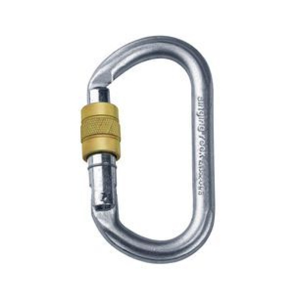 Carabinieră Singing Rock Oval Steel Screw Gate