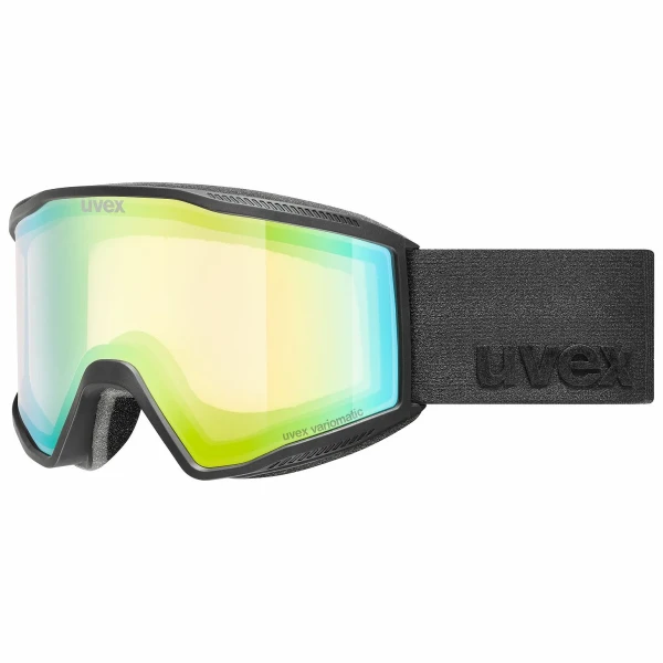 Горнолыжная маска Uvex Blast V black matt dl/green-clear Горнолыжная маска Uvex Blast V black matt dl/green-clear