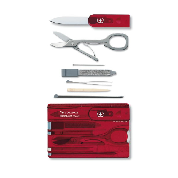 Швейцарская карта Victorinox SwissCard 0.7100.TB1 red