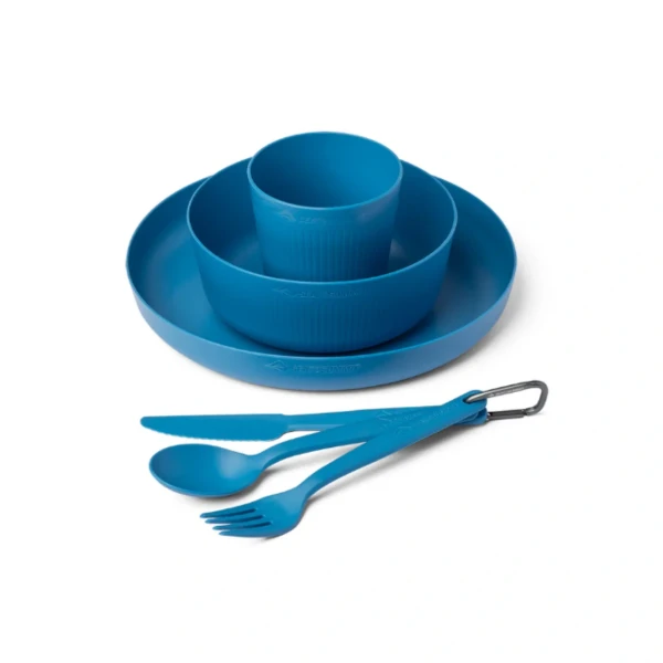 Set de vesela STS Camp Dinnerware Set Mesh Sack 6 pcs (Culoare: blue) Set de vesela STS Camp Dinnerware Set Mesh Sack 6 pcs (Culoare: blue)
