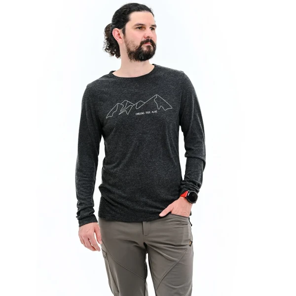 Футболка Turbat Cozy Logo 2 LS Mns caviar (Размер: M)