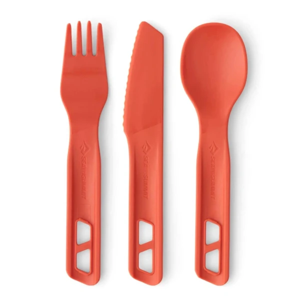 Set de tacâmuri Sea To Summit Passage Cutlery 3 pcs (Culoare: orange) Set de tacâmuri Sea To Summit Passage Cutlery 3 pcs (Culoare: orange)