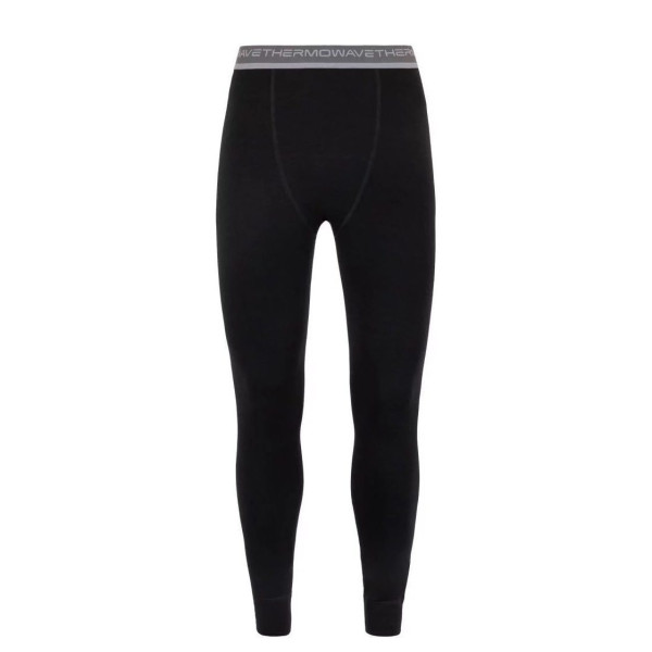 Pantaloni termici Thermowave Merino Arctic Mns black (Mărime: S)