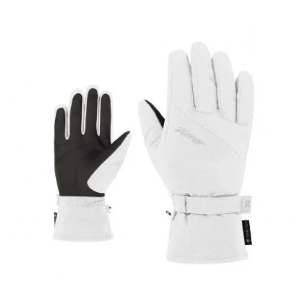 Перчатки Ziener Klaire GTX + Gore Plus Warm white fog (Размер перчаток: 6)