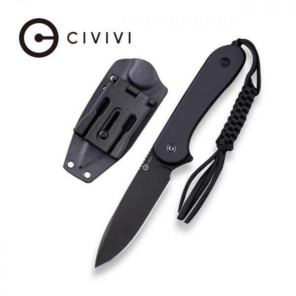 Cuțit cu lamă fixă, CIVIVI, Fixed Blade Elementum C2105A, D2, mâner G10, teacă Kydex