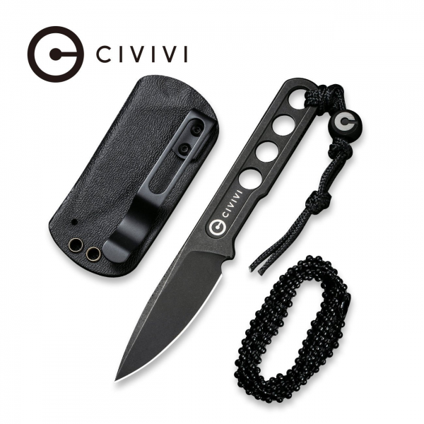 Cuțit cu lamă fixă, CIVIVI, Circulus C22012-1, 10Cr15CoMoV, șlefuire plată, design Ostap Hel