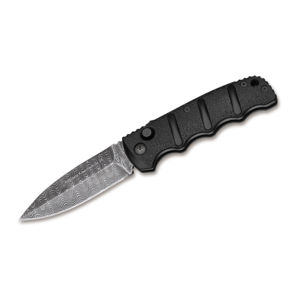 Нож Böker Plus KALS-74 Spearpoint Damascus BO-01KALS75DAM — автомат, дамасская сталь Нож Böker Plus KALS-74 Spearpoint Damascus BO-01KALS75DAM — автомат, дамасская сталь