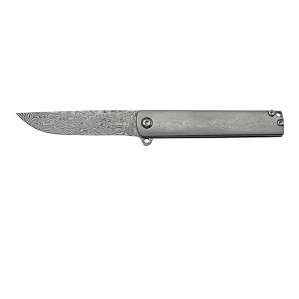 Складной EDC-нож Boker Plus Gemma Damascus BO‑01BO358DAM, элегантный флиппер для повседневного ношения с клинком и ручкой из дамасской стали (110 слоёв)