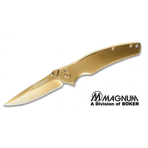 Складной нож BO-01LG277 Böker Magnum Gold Finger Складной нож BO-01LG277 Böker Magnum Gold Finger