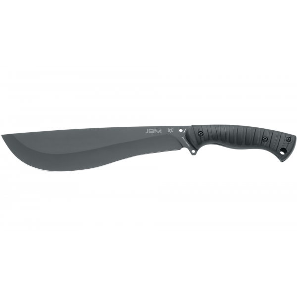Мачете FX-695 Fox JUNGLE BOLO MACHETE: лезвие fissa, Acciaio inox 1.4116 Bestar черный идроплан, манико FRN nero, fodero cuoio