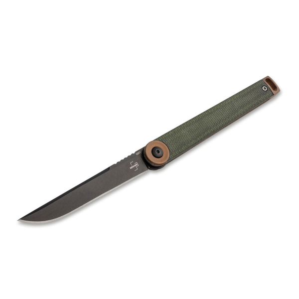 Складной нож Boker Plus Kaizen Green Canvas Micarta, Blade D2 B0-01BO391 Складной нож Boker Plus Kaizen Green Canvas Micarta, Blade D2 B0-01BO391