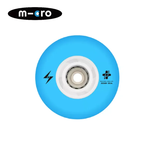 Колеса для роликов MICRO SKATES FLASH WHEELS 80mm 4шт/коробка (Blue) Колеса для роликов MICRO SKATES FLASH WHEELS 80mm 4шт/коробка (Blue)