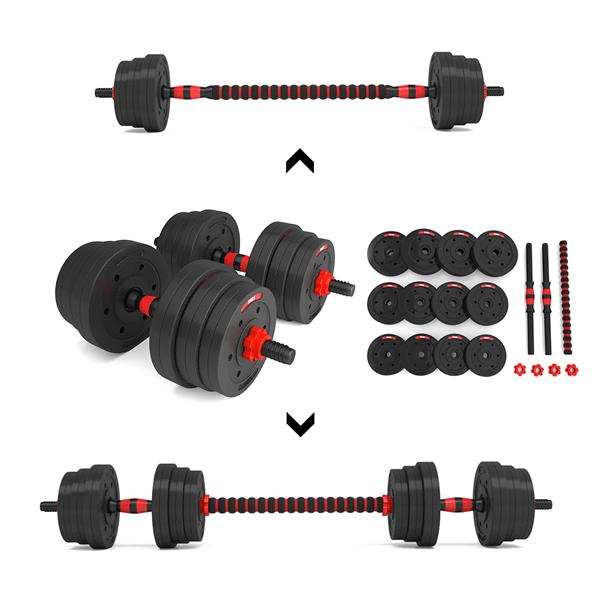 Set halteră și gantere SGP20 HMS 20 kg – discuri compozite, greutate reglabilă Set halteră și gantere SGP20 HMS 20 kg – discuri compozite, greutate reglabilă