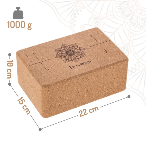 Блок для йоги KJ02-C Abisal KJ02 CORK YOGA BLOCK HMS Блок для йоги KJ02-C Abisal KJ02 CORK YOGA BLOCK HMS