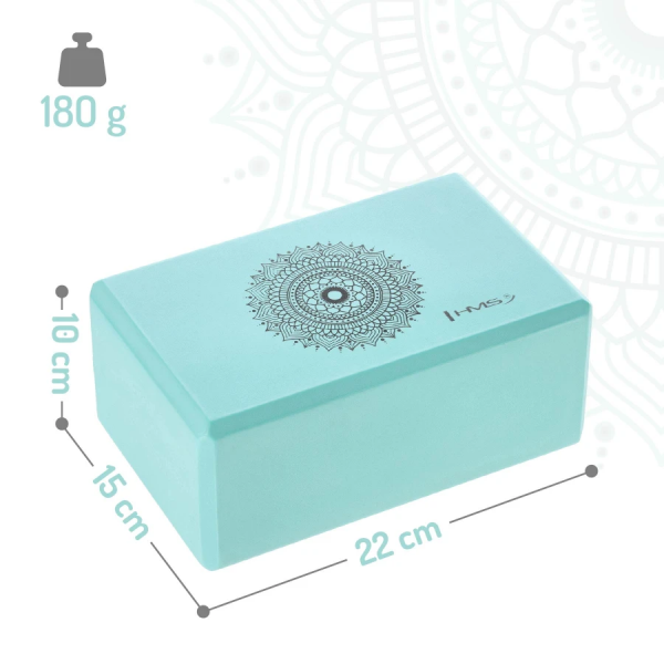 Блок для йоги KJ02-MT Abisal KJ02 YOGA BLOCK MINT HMS Блок для йоги KJ02-MT Abisal KJ02 YOGA BLOCK MINT HMS