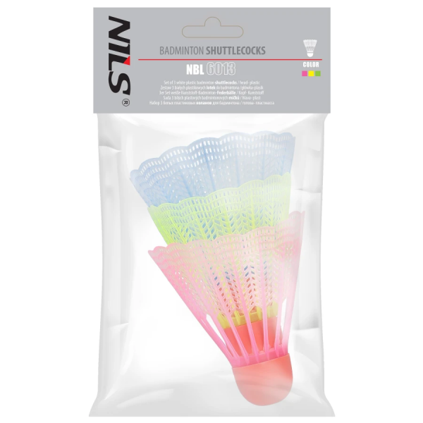 Воланчики для бадминтона NBL6013 Abisal NYLON SHUTTLECOCKS MULTICOLOR 3 PCS. NILS Воланчики для бадминтона NBL6013 Abisal NYLON SHUTTLECOCKS MULTICOLOR 3 PCS. NILS