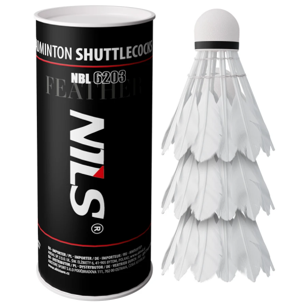 Воланчики для бадминтона NBL6203 Abisal SHUTTLECOCKS FEATHERS 3 PCS. NILS Воланчики для бадминтона NBL6203 Abisal SHUTTLECOCKS FEATHERS 3 PCS. NILS