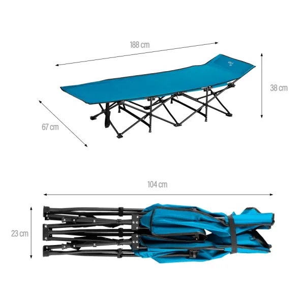 Кемпинговая кровать NC2701 Abisal CAMP BED BLUE 190 CM NILS CAMP Кемпинговая кровать NC2701 Abisal CAMP BED BLUE 190 CM NILS CAMP