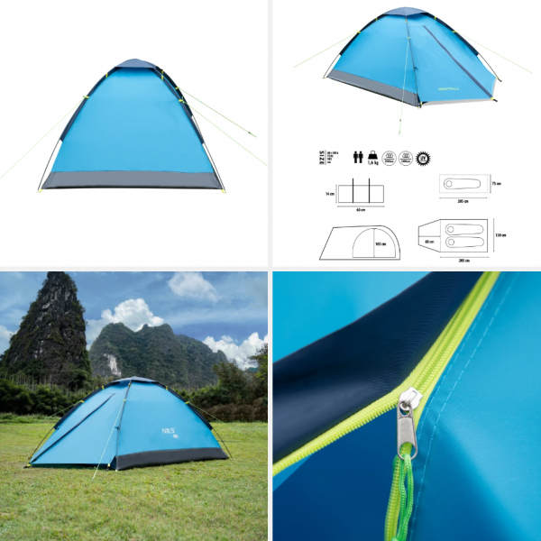NC6033 Abisal Camping Tent Blue Nightfall NILS