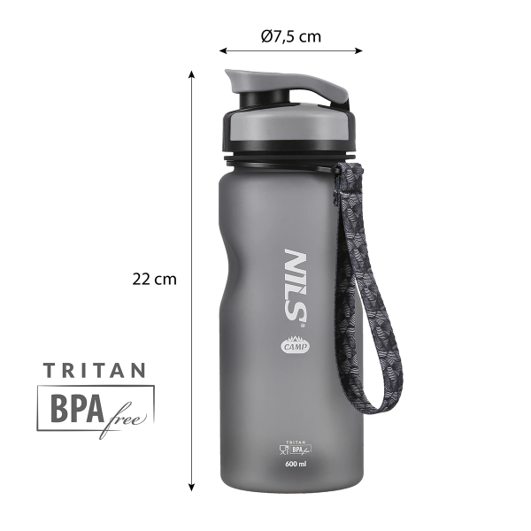 Бутылка для воды NC1740 Abisal BLACK TRITAN BOTTLE – бренд ABISAL, объём 600 мл, тритан BPA‑free, герметичный клапан, ручка, лёгкая, устойчива к температуре Бутылка для воды NC1740 Abisal BLACK TRITAN BOTTLE – бренд ABISAL, объём 600 мл, тритан BPA‑free, герметичный клапан, ручка, лёгкая, устойчива к температуре